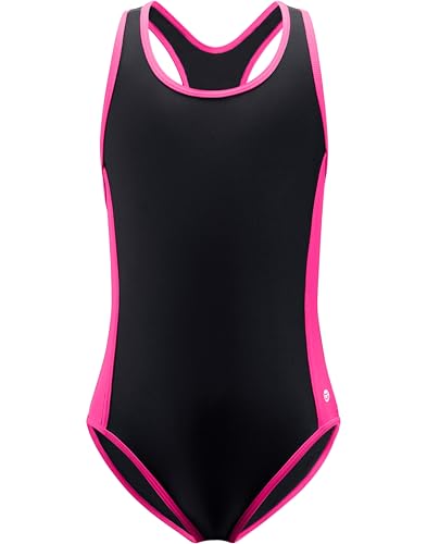 Image of G Gradual Girl's One Piece Swimsuits Racerback Kids Bathing Suit | for Girls 7-16Y, Fully lined for no see-through, Wider straps, UPF 50+, Modest coverage, Swimwear for Swim Team, Beach, Pool