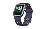 Notificaciones en pantalla Leotec Smartwatch MultiSports Fit 814 Azul LESW53B