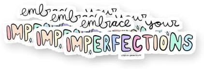 Imperfections Vinyl Stickers 3 Pack 3 Inch image 5