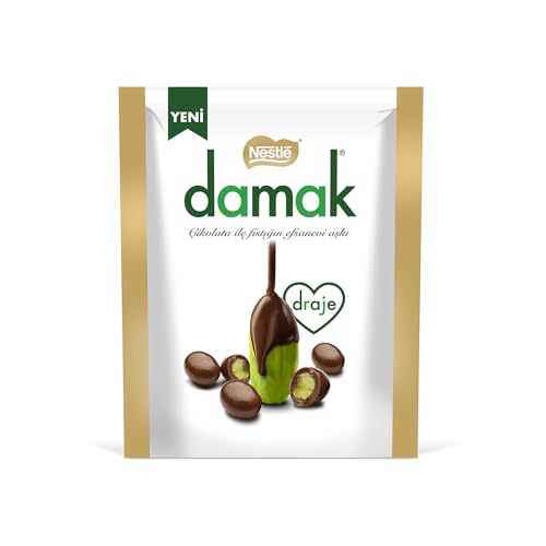 Nestlé Damak Sütlü Çikolata Kaplı Antep Fıstıklı Draje, 50 g