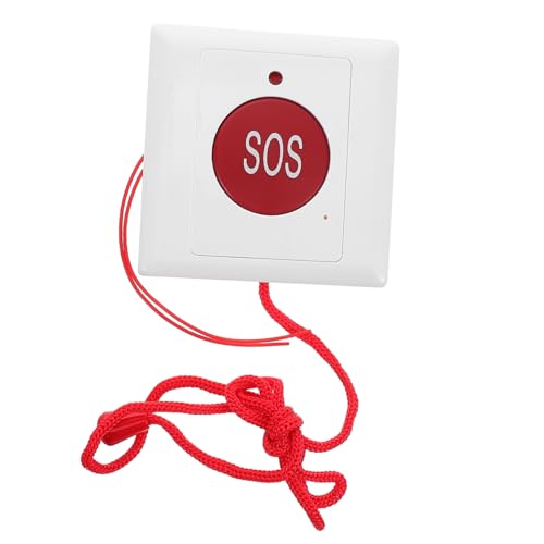 Abaodam Emergency Call Button Caregiver Alarm Bell Large Button for Seniors and Boys and Girls Easy to Use for Home Outdoor Travel