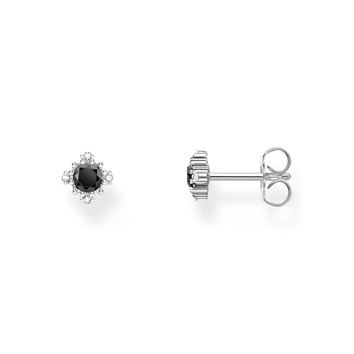 Thomas Sabo Ohrstecker Vintage mit schwarzem Stein 925 Sterling Silber H2311-643-11