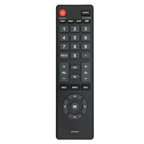 NH303UD Replaced Remote fit for Emerson TV LE391EM4 LF320EM4A LF391EM4 LF461EM4 LF320EM5S LE240EM4 LE320EM4 LF320EM4 LF501EM4 LF461EM4 LF501EM4 LF501EM4F LE240EM4 LE290EM4 LE320EM4 LF320EM4 LF320EM