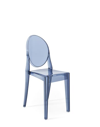 Kartell Victoria Ghost Set 2 sedie, Azzurro polvere