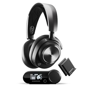 SteelSeries Arctis Nova Pro Wireless Multi-System Gaming Headset – Premium Hi-Fi Drivers – Active Noise Cancellation – Infinity Power System – Stealth Retractable Mic – PC, PS5/PS4, Switch, Mobile