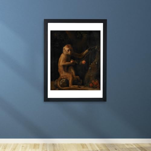 Affiche George Stubbs A Monkey grand format cadre bois tableau de maître - 5