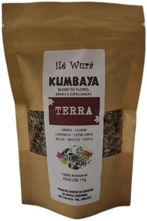 Kumbaya TERRA Chá Natural Ervas, Flores e Especiarias - 15g