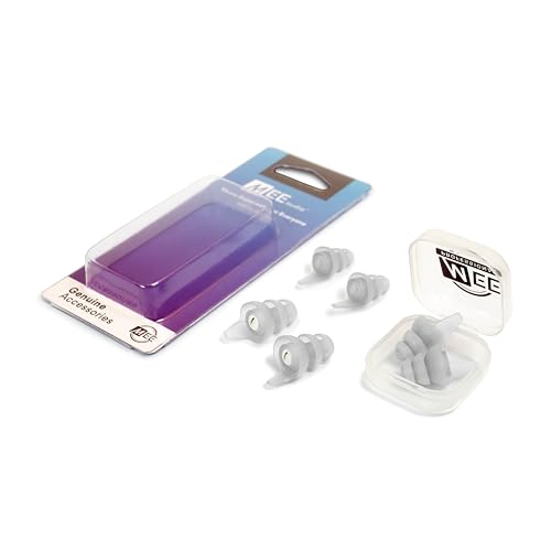 Image of MEE audio Universal High Fidelity 15db Flat Response Filtered Earplugs (Includes 3 Sizes - S /M /L, Clear)