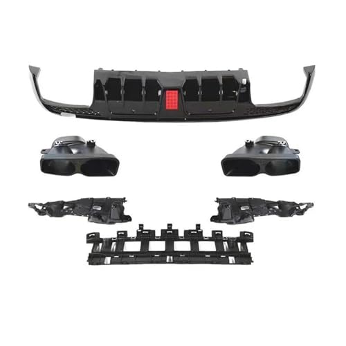 Kit carrosserie Benz W205 C63 C43 AMG avec becquet arrière noir brillant