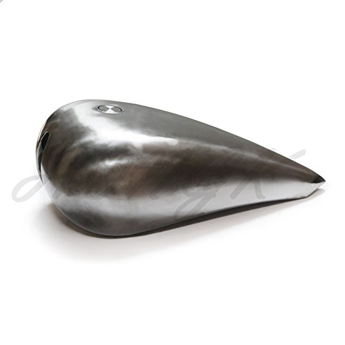 Hongk- Custom 5" Stretched 4.5 Gallon Gas Fuel Tank Compatible With Harley Chopper Motorcycle Bikes [B0774Cpndl] #TOP4