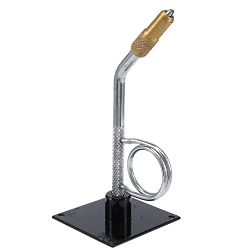 Yothfly Portable Fly Tying Vise With C-Clamp Fish Tackle Kit Travel Alloy Fly Fishing Tackles Hook Binding, Silver&Black&Gold #TOP6