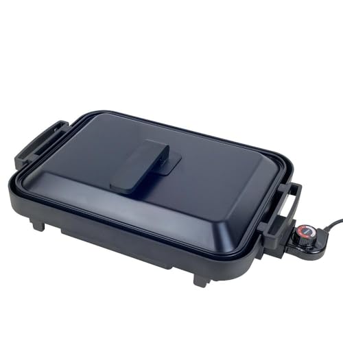 YAMAZEN 1枚2役 両面 大型ワイドホットプレート YHM-SW130(T)/ 山善 大型 平面プレート 波型プレート 1枚2役 リバーシブルプレート お好み焼き 焼き肉 家電 新生活 一人暮らし ギフト プレゼント 贈り物