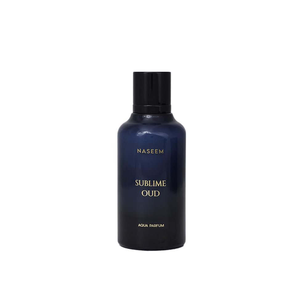 Naseem Sublime Oud Aqua Parfum for Men and Women, 100 ml, Leathery Oud Fragrance with Fruity, Saffron and Vanilla Notes