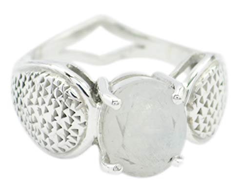 Bague blanche en argent sterling 925 authentique et élégante par RIYO