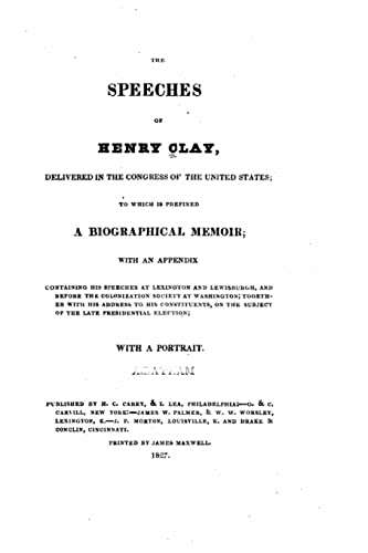 The speeches of Henry Clay