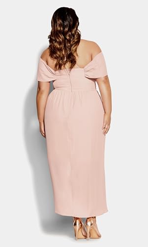 Image of City Chic Women's Plus Size Dress - Entwine Maxi
