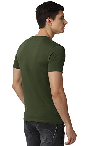 Image of Van Heusen Men's Cotton Slim Fit T-Shirt