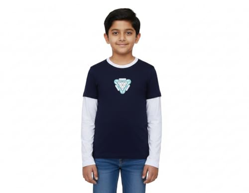 Image of Clotth Theory Boys Printed Bio Washed Cotton Full Sleeve T-Shirt for Boys