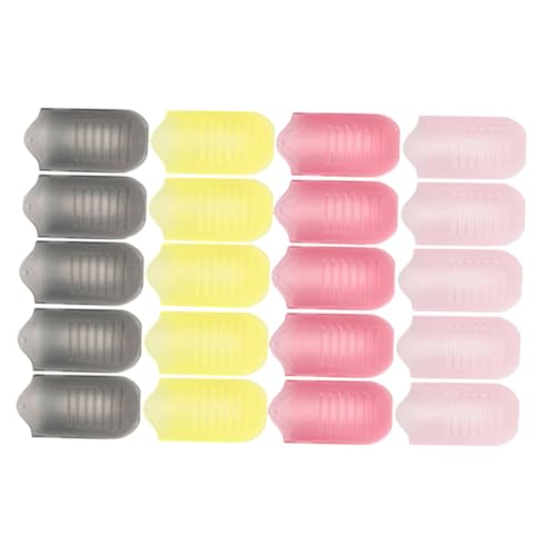OATIPHO 20 piezas Unidades Clips Plásticos para Uñas Gel Ajustables para Quitar Esmalte y Uñas Acrílicas Herramientas Envolventes para Manicura Cómodos y Antideslizantes Colores Surtidos