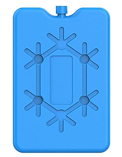 DELFINO Ice Packs for Lunch Box, Reusable Ultra Thin Freezer Packs Long Lasting for Coolers, Cooler Bag for Work, School, Picnic or Camping Keep Food Fresh Lightweight Design for Easy Carrying 4 Pcs