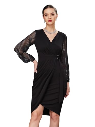 Image of Miss Chase Women's Sleeveless Collared Bodycon Above-Knee Polyester Dress
