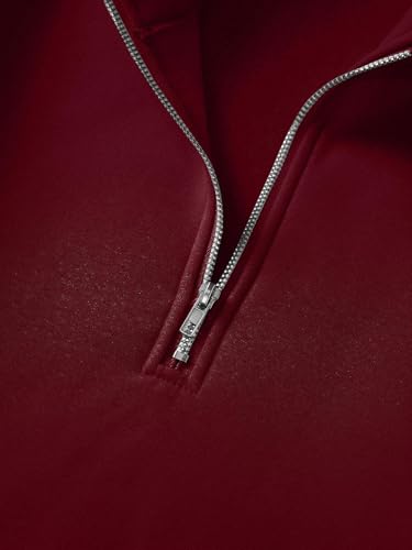 Image of Unisex Stylish Half Zipper Solid Sweatshirt