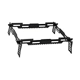 SOUUXIU Camping Storage Chest Stackable Aluminum Box Multifunctional Lunch Box Open Top Box/Storage Box Lid/Storage Box Base for Backpacking Hiking Hunting