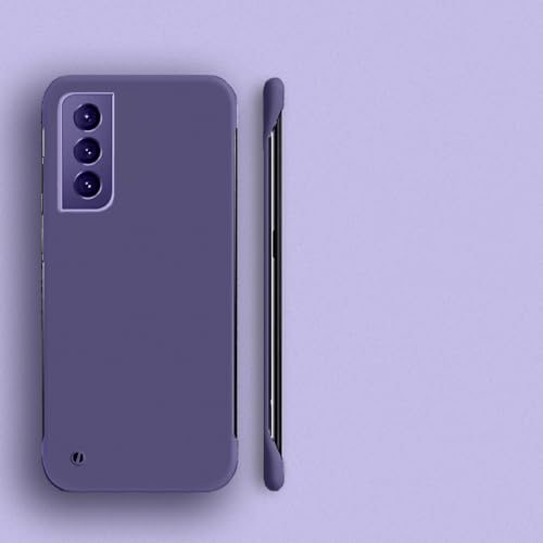 Coque Samsung S23 et S22 Ultra rigide sans cadre violet foncé mat