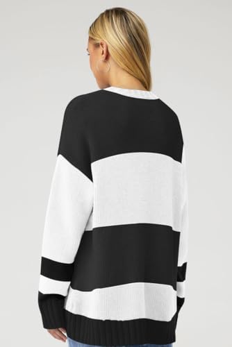Image of Oversized Sweater for Women Fall Fashion 2024 Crewneck Long Sleeve Ski Pullover Sweaters S-2XL