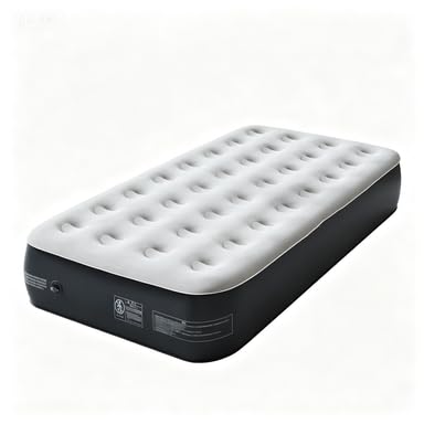 CHILLSUN エアーベッド シングルサイズ 電動ポンプ内蔵 キャンプ マット 高耐久 フロック表面加工 空気ベッド 快適な寝心地 折り畳み 収納袋付き キャンプ 予備ベッド 来客用 家庭用