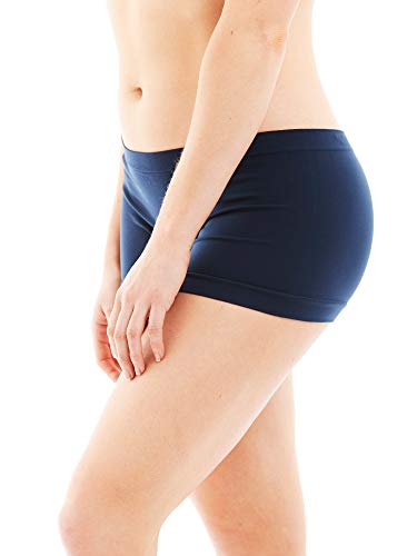 Caramel Cantina 6 Pack Nylon Spandex Plus Size Hipster Boy Short Panties (2X, Winter) #TOP2