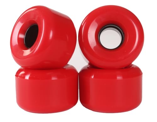 Generic 60mm x 40mm skateboard Wheels gel soft blank (Red)