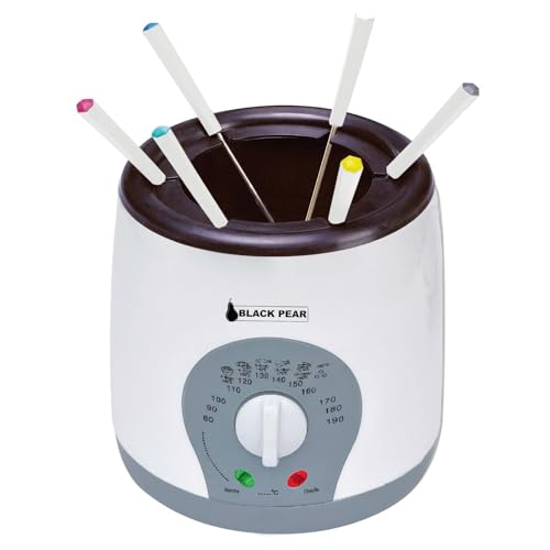 BlackPear BFR 090 Appareil à Fondue/Friteuse, Plastique, 1 Liter, Blanc
