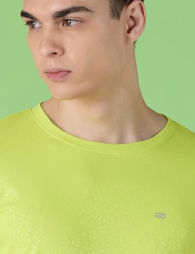 Image of Amazon Brand - Symbol Men's Active /Sports Tonal Printed T-Shirt | Round Neck | Regular Fit (Available in Plus Sizes)