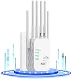 Installation Facile du Répéteur Wifi : Il suffit de suivre les étapes du Manuel pour connecter le répéteur wifi et étendre facilement la couverture sans fil en seulement 1 minute pour vous connecter à votre appareil. Le processus d'installation est clair et facile, sans aucune difficulté. (si vous rencontrez des problèmes lors de l'installation, redémarrez votre routeur pour résoudre le problème).
