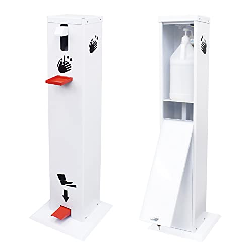 Amazon｜足踏み式 消毒スタンド 消毒液スタンド アルコール・次亜塩素