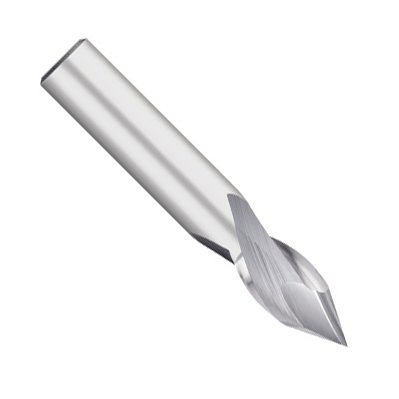 Kodiak Cutting Tools KCT242133 USA Made Solid Carbide Drill Mill, 60 Degree, 2 Flute, 1/2" Diameter, 1/2" Shank, 1" Length of Cut, 3" Overall Length