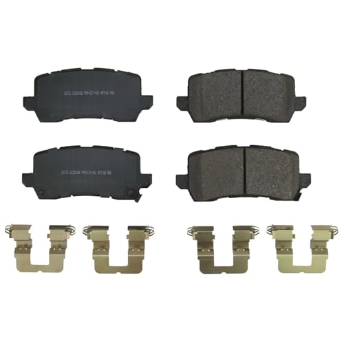Image of PowerStop Rear Brake Pads for Honda Odyssey 2021-25 - Z17 Ceramic Brake Pads with Installation Hardware, 17-2372