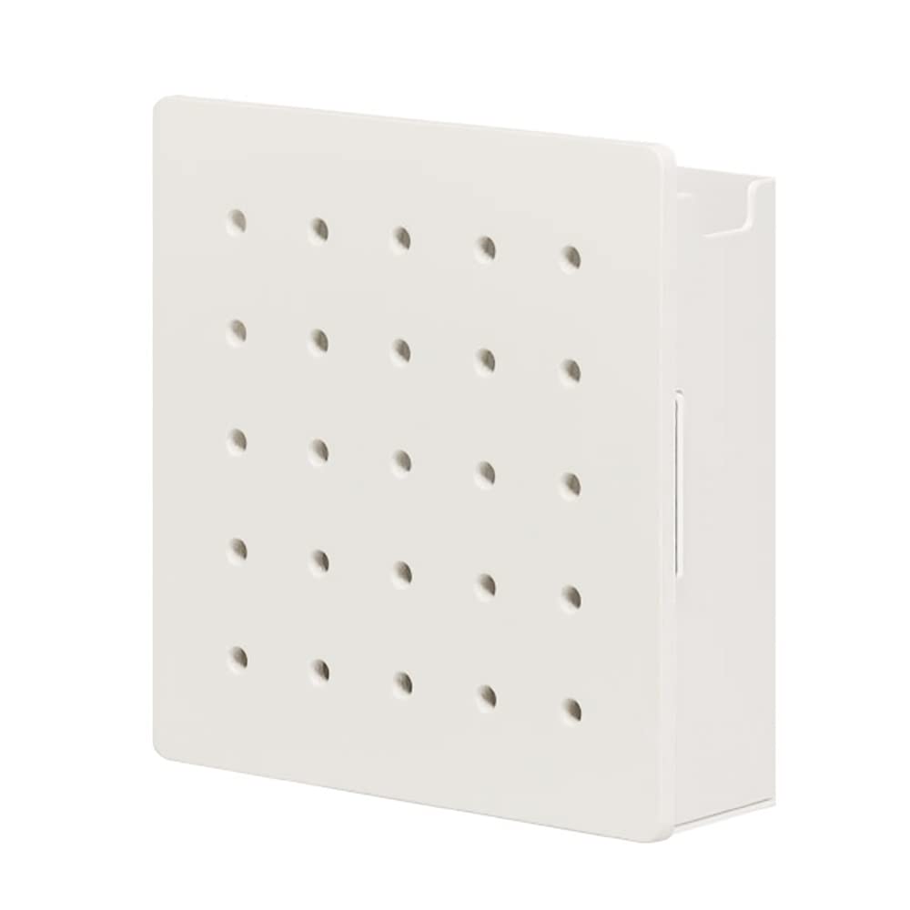 KING JIMHarpeggy PGH150 Storage Box, Storage with Perforated Board, Small, White