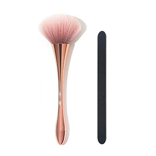Nail Art Brush, Soft Nail Art Dust Remover Brush with A Double Sided