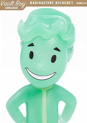 Gaming Heads Fallout 4 Bobblehead Vault Boy 111 Series 4 - Radioactive Ricochet - Glow-In-The-Dark Collectible Bobbleheads #TOP6