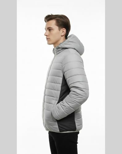 Image of FYLTR Mens Puffer Jacket|Contast Panel | Standard Length| Winter Jacket for Men | Jackets for Men Stylish | Jackets for Man | Perfect for Travel