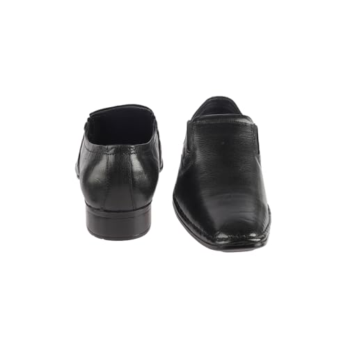 Image of Metro Men Leather Formal Low Heel Slip On Shoes