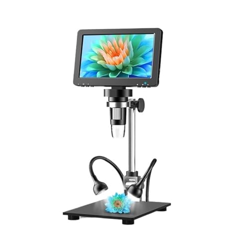 Microscope numérique 1200x LCD 7 pouces avec écran HD 16MP pour adultes