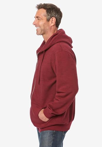 Image of KingSize Men's Big & Tall Fleece Zip-front Hoodie Jacket