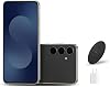 Samsung Galaxy S25 FE 5G (Desbloqueado de Fábrica) – 6.7" AMOLED 120Hz, Cámara AI de 50MP, Batería de Larga Duración, Compatible con Redes de EE. UU. – Negro Azabache, 128GB con Cargador Rápido de 45W y Cargador Inalámbrico 2