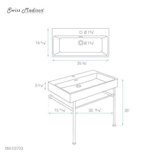 Fregadero de cerámica 91,4 cm Carre blanco oro anti manchas para ollas grandes 8