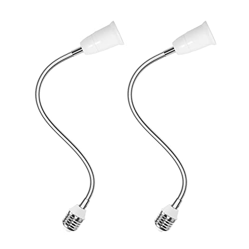Superdream E27 To E27 Light Lamp Bulb Flexible Gooseneck Extension Adaptor Converter (23In 2Pack) #TOP1