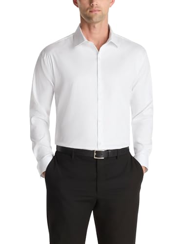 Kenneth Cole Reaction Men's Dress Shirt Slim Fit Techni-Cole Stretch