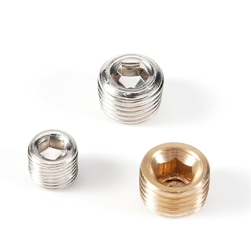 Tapa conector de latón hexagonal DT-04 de rosca macho con roscado ultra preciso 3